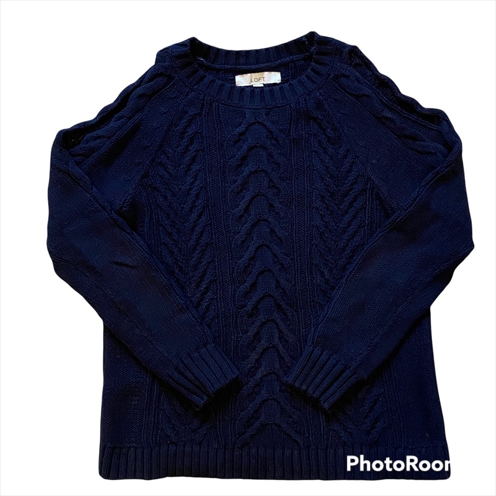 Loft Cold Shoulder Sweater